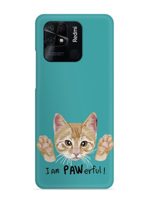 Typography Slogan Cat Snap Case for Xiaomi Redmi 10 Power