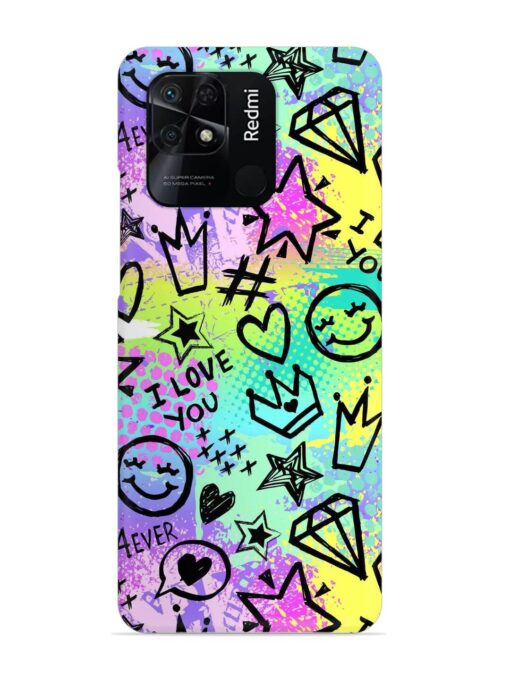 Bright Seamless Pattern Snap Case for Xiaomi Redmi 10 Power