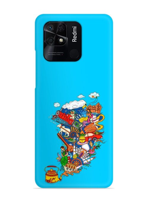 Vector Design Indian Snap Case for Xiaomi Redmi 10 Power