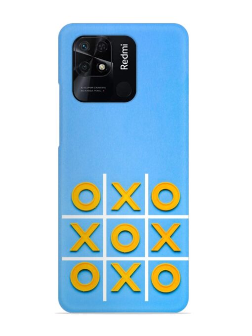 Yellow Plastic Crosses Snap Case for Xiaomi Redmi 10 Power