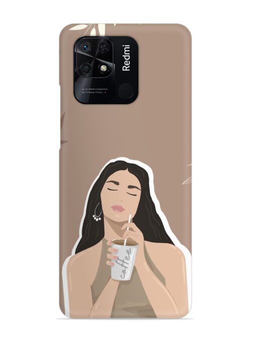 Girl With Coffee Snap Case for Xiaomi Redmi 10 Power