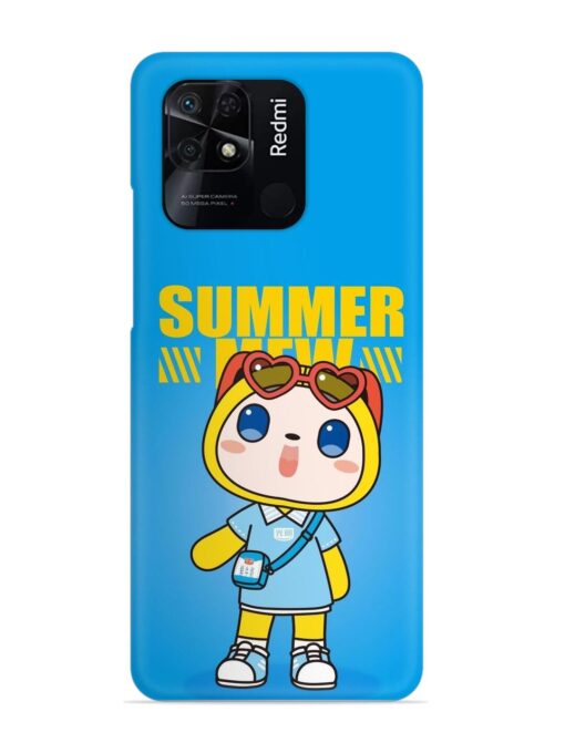 Summer Mew Cartoon Snap Case for Xiaomi Redmi 10 Power