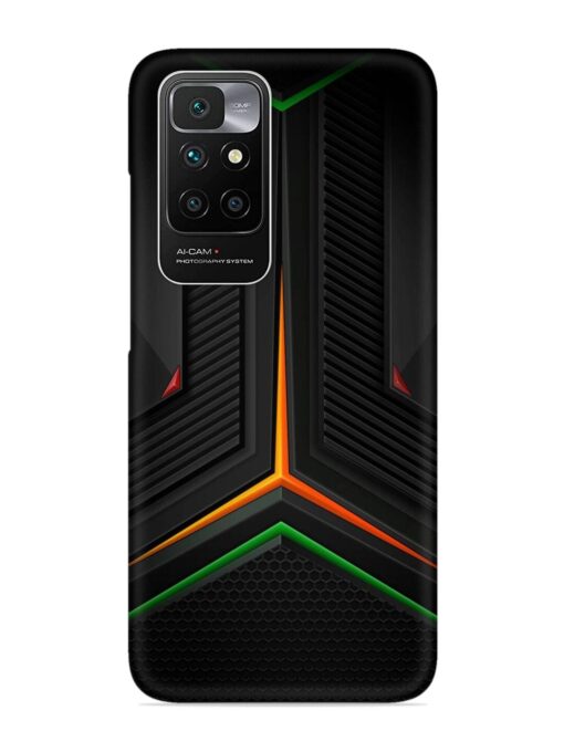 Orange Triangle Light Snap Case for Xiaomi Redmi 10 Prime (2022) Zapvi