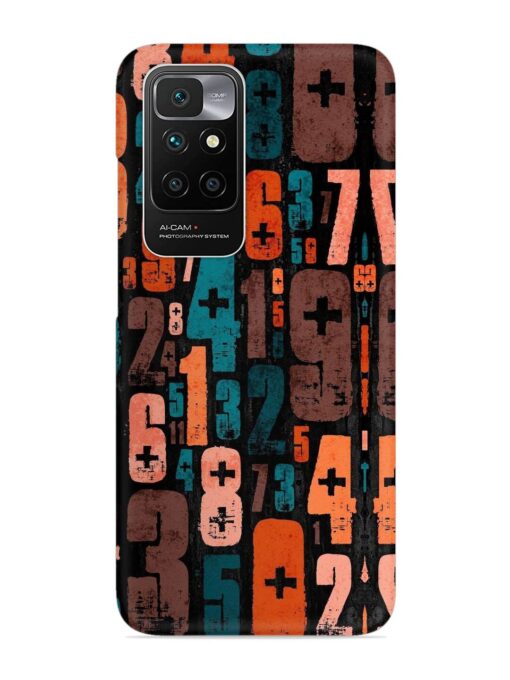 0 To 9 Art Snap Case for Xiaomi Redmi 10 Prime (2022) Zapvi