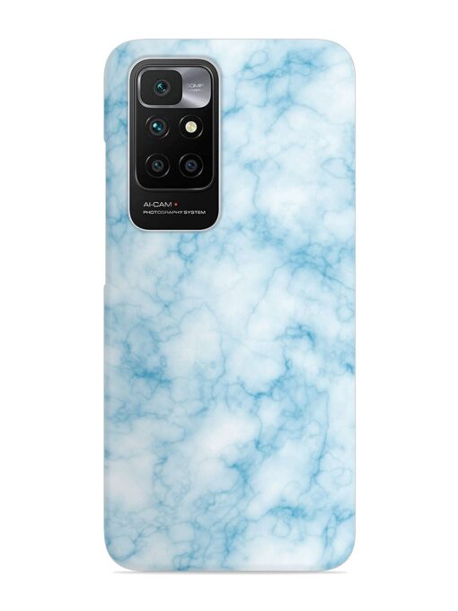 Blue White Natural Marble Snap Case for Xiaomi Redmi 10 Prime (2022) Zapvi