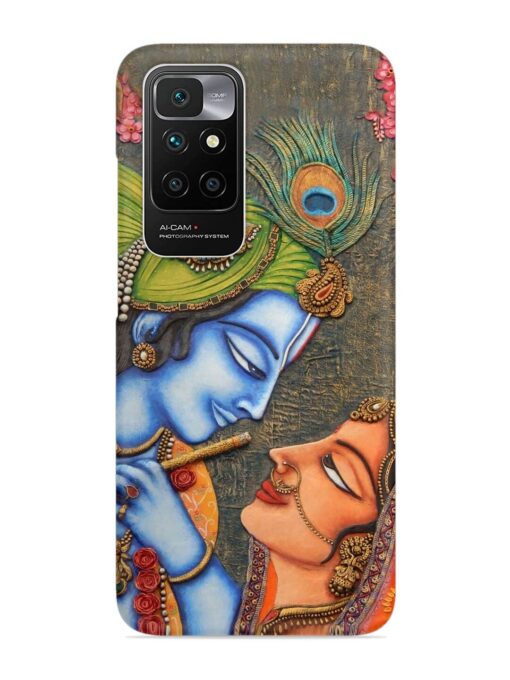 Lord Radha Krishna Flute Art Snap Case for Xiaomi Redmi 10 Prime (2022)