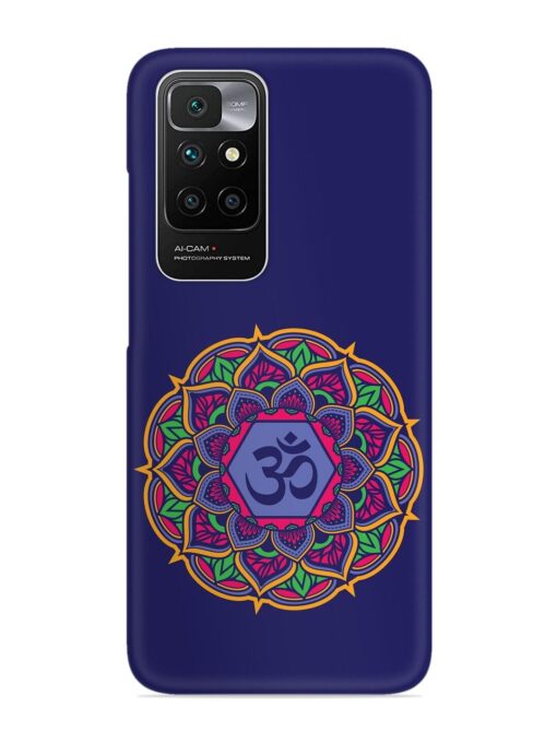 Om Mandala Art Blue Snap Case for Xiaomi Redmi 10 Prime (2022) Zapvi