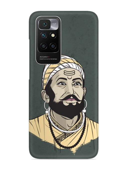 Shivaji Maharaj Vector Art Snap Case for Xiaomi Redmi 10 Prime (2022) Zapvi