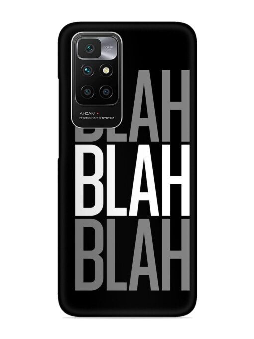 Blah Blah Blah Wallpaper Snap Case for Xiaomi Redmi 10 Prime (2022) Zapvi