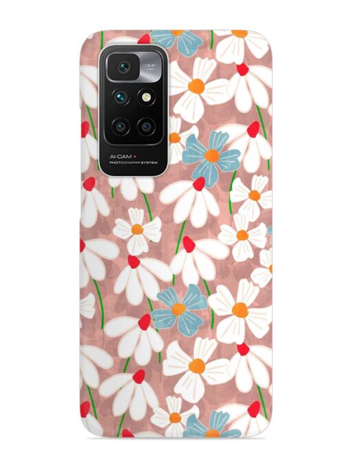 Abstract Petal Flowers Snap Case for Xiaomi Redmi 10 Prime (2022) Zapvi