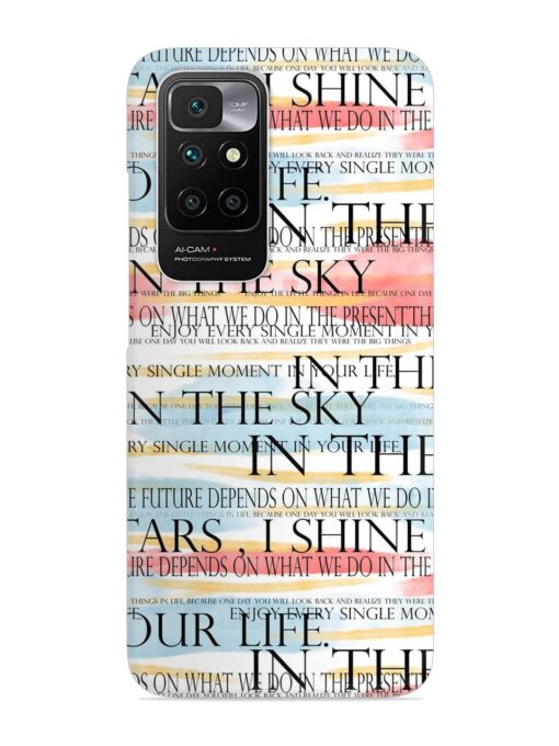 Seamless Slogans Pattern Snap Case for Xiaomi Redmi 10 Prime (2022) Zapvi