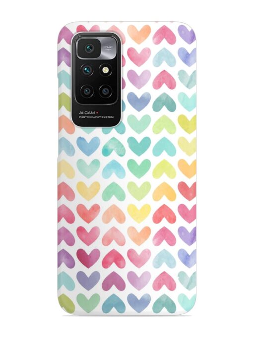 Seamless Colorful Watercolor Snap Case for Xiaomi Redmi 10 Prime (2022) Zapvi