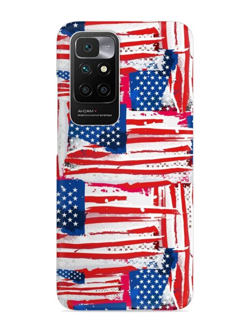 Usa Flag Seamless Snap Case for Xiaomi Redmi 10 Prime (2022) Zapvi