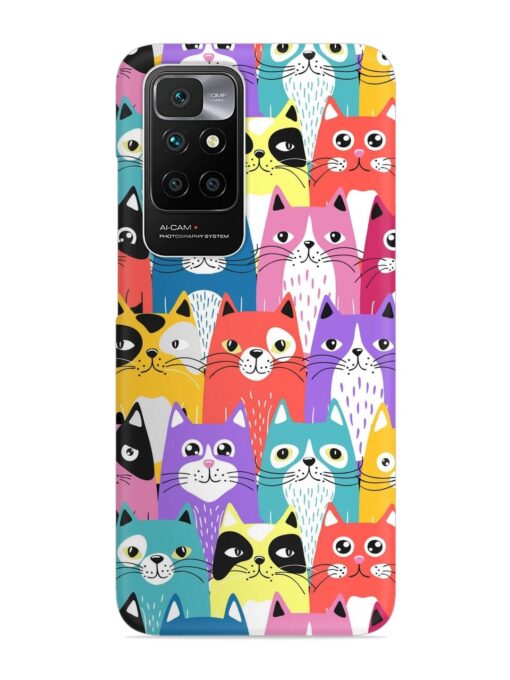 Funny Cartoon Cats Snap Case for Xiaomi Redmi 10 Prime (2022)