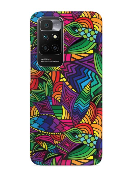 Abstract Multicolor Seamless Snap Case for Xiaomi Redmi 10 Prime (2022) Zapvi