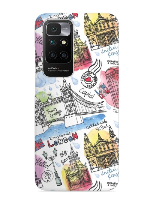 Vector London Landmark Snap Case for Xiaomi Redmi 10 Prime (2022) Zapvi