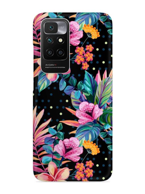 Seamless Floral Pattern Snap Case for Xiaomi Redmi 10 Prime (2022)