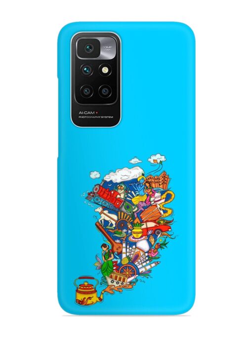 Vector Design Indian Snap Case for Xiaomi Redmi 10 Prime (2022) Zapvi