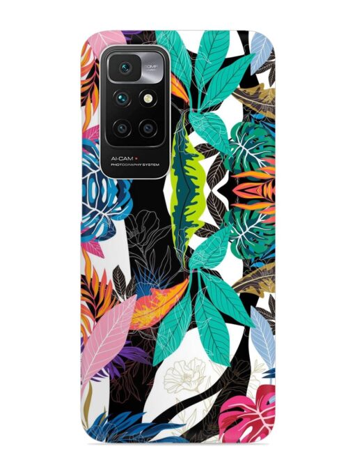 Floral Pattern Bright Snap Case for Xiaomi Redmi 10 Prime (2022)