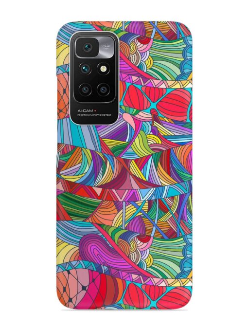 Seamless Patterns Hand Drawn Snap Case for Xiaomi Redmi 10 Prime (2022) Zapvi