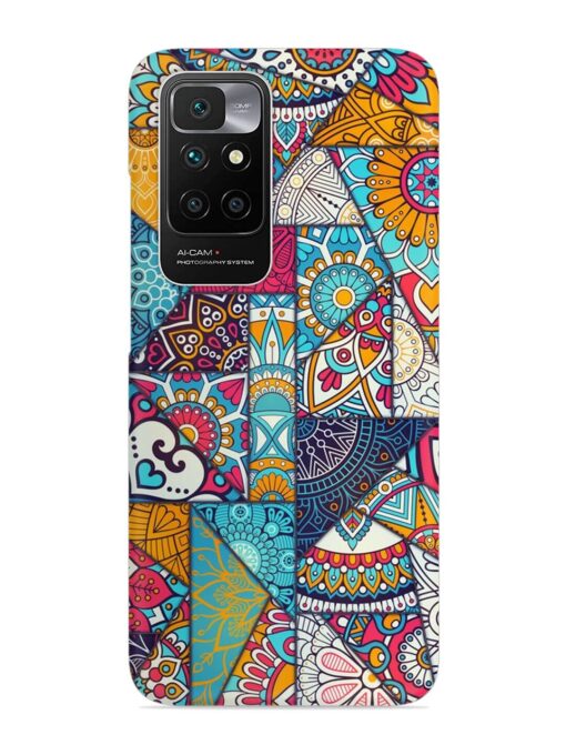 Patchwork Pattern Vintage Snap Case for Xiaomi Redmi 10 Prime (2022) Zapvi