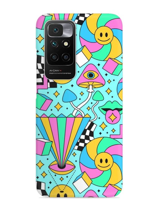 Trippy Rainbow 60S Snap Case for Xiaomi Redmi 10 Prime (2022) Zapvi