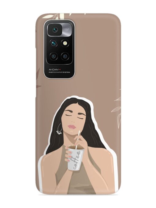 Girl With Coffee Snap Case for Xiaomi Redmi 10 Prime (2022) Zapvi