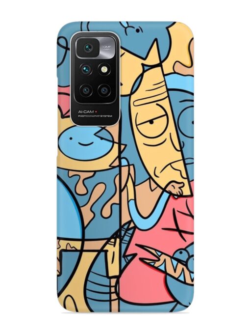 Silly Face Doodle Snap Case for Xiaomi Redmi 10 Prime (2022)