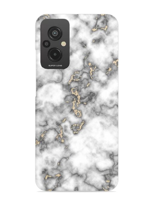 Gray And Gold Marble Snap Case for Xiaomi Redmi 11 Prime (4G) Zapvi