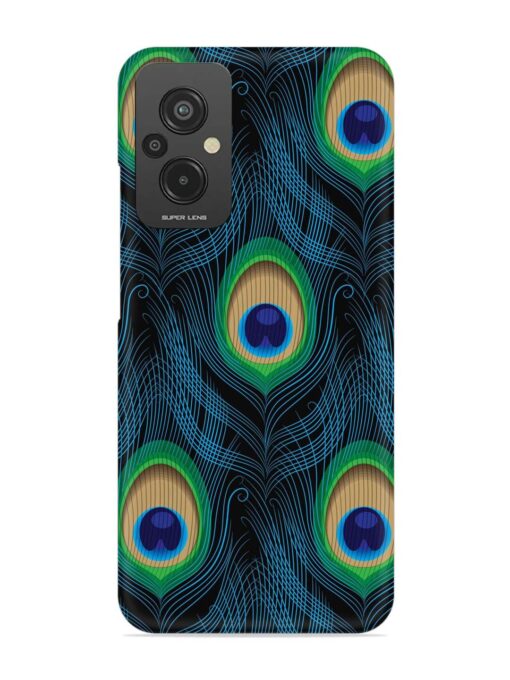 Seamless Pattern Peacock Snap Case for Xiaomi Redmi 11 Prime (4G)