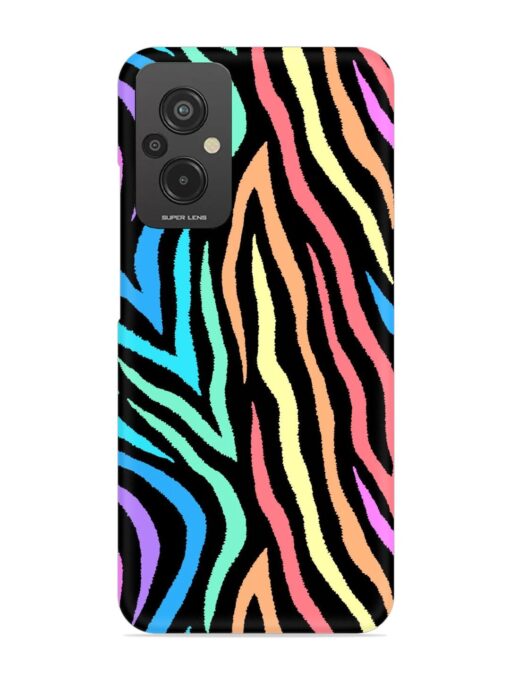 Colorful Abstract Zebra Snap Case for Xiaomi Redmi 11 Prime (4G) Zapvi