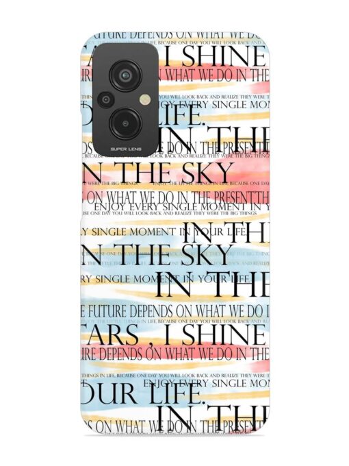 Seamless Slogans Pattern Snap Case for Xiaomi Redmi 11 Prime (4G) Zapvi