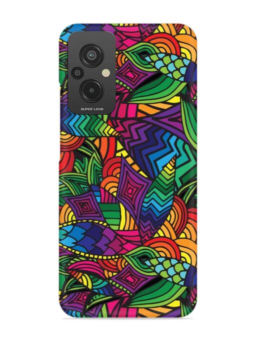 Abstract Multicolor Seamless Snap Case for Xiaomi Redmi 11 Prime (4G) Zapvi