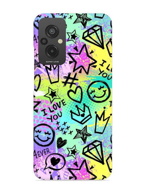 Bright Seamless Pattern Snap Case for Xiaomi Redmi 11 Prime (4G) Zapvi