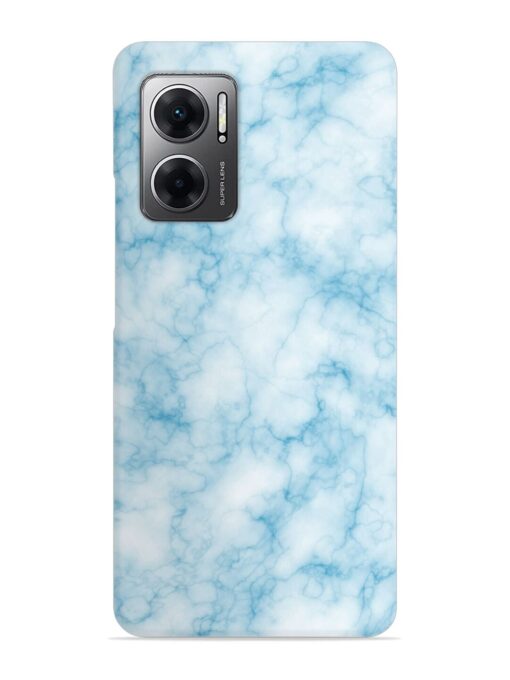 Blue White Natural Marble Snap Case for Xiaomi Redmi 11 Prime (5G)