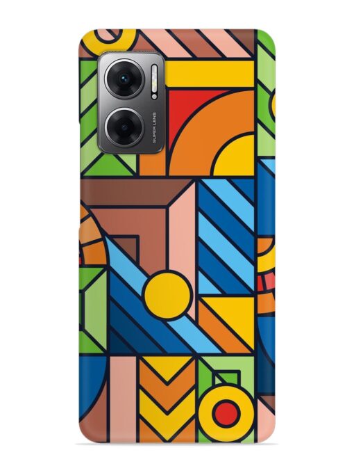 Colorful Geometric Snap Case for Xiaomi Redmi 11 Prime (5G)