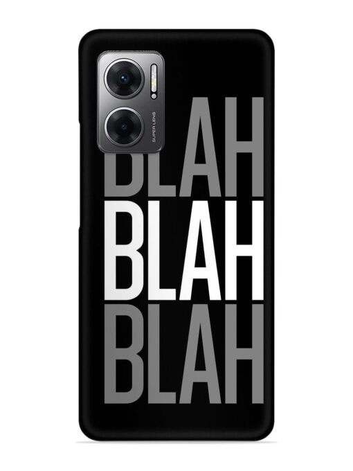 Blah Blah Blah Wallpaper Snap Case for Xiaomi Redmi 11 Prime (5G) Zapvi