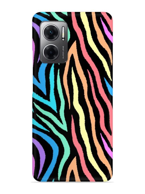 Colorful Abstract Zebra Snap Case for Xiaomi Redmi 11 Prime (5G) Zapvi