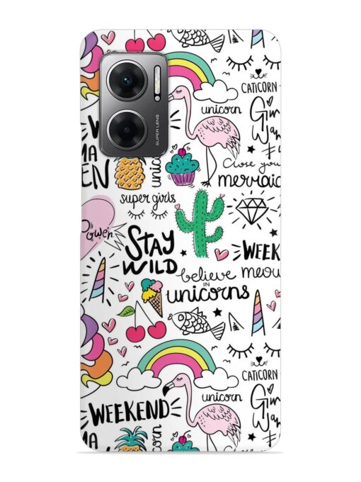 Unicorn Ice Cream Snap Case for Xiaomi Redmi 11 Prime (5G)