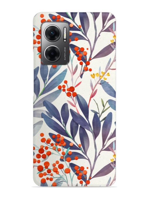 Seamless Floral Pattern Snap Case for Xiaomi Redmi 11 Prime (5G)