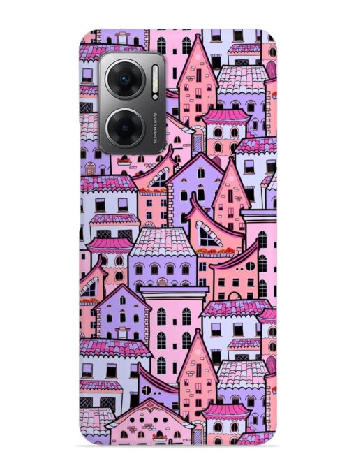 Seamless Pattern Houses Snap Case for Xiaomi Redmi 11 Prime (5G) Zapvi