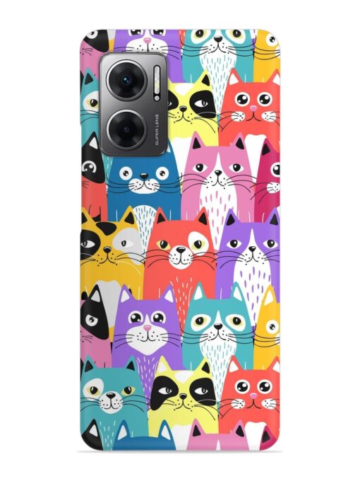 Funny Cartoon Cats Snap Case for Xiaomi Redmi 11 Prime (5G)