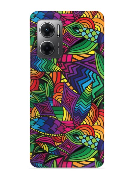 Abstract Multicolor Seamless Snap Case for Xiaomi Redmi 11 Prime (5G)