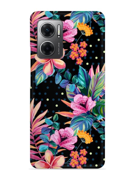 Seamless Floral Pattern Snap Case for Xiaomi Redmi 11 Prime (5G)