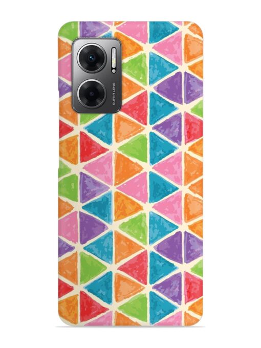 Seamless Colorful Isometric Snap Case for Xiaomi Redmi 11 Prime (5G)