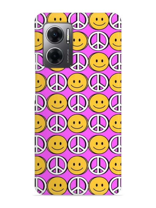 Smiley Face Peace Snap Case for Xiaomi Redmi 11 Prime (5G)