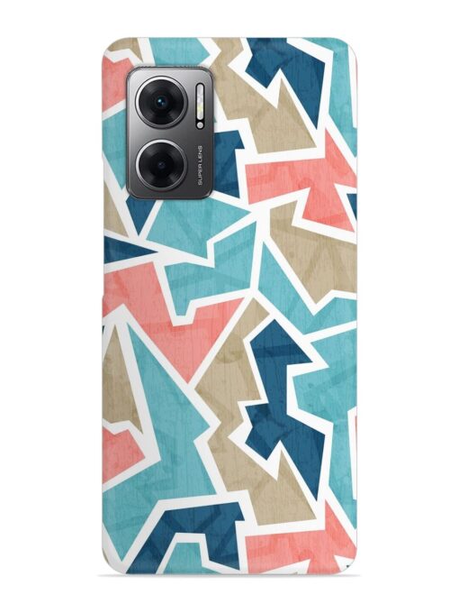 Vintage Geometric Triangle Snap Case for Xiaomi Redmi 11 Prime (5G) Zapvi