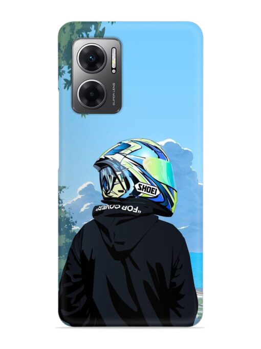 Rider With Helmet Snap Case for Xiaomi Redmi 11 Prime (5G) Zapvi