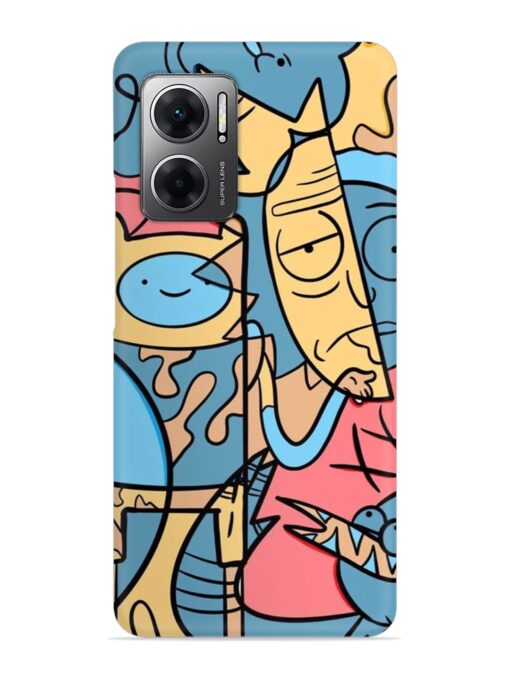 Silly Face Doodle Snap Case for Xiaomi Redmi 11 Prime (5G)