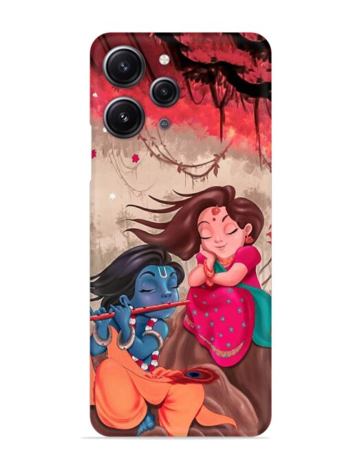 Radhe Krishna Water Art Snap Case for Xiaomi Redmi 12 (4G) Zapvi